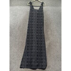 Athleta Arrival Maxi Dress Women XL Amara Stripe Black White Pockets Athleisure